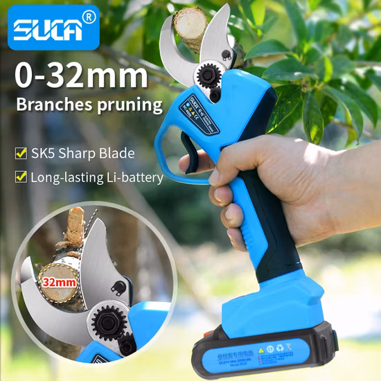 Professional Cordless Electric Pruner Scissors Garden Tree Pruner 21V Electric Pruning Shears